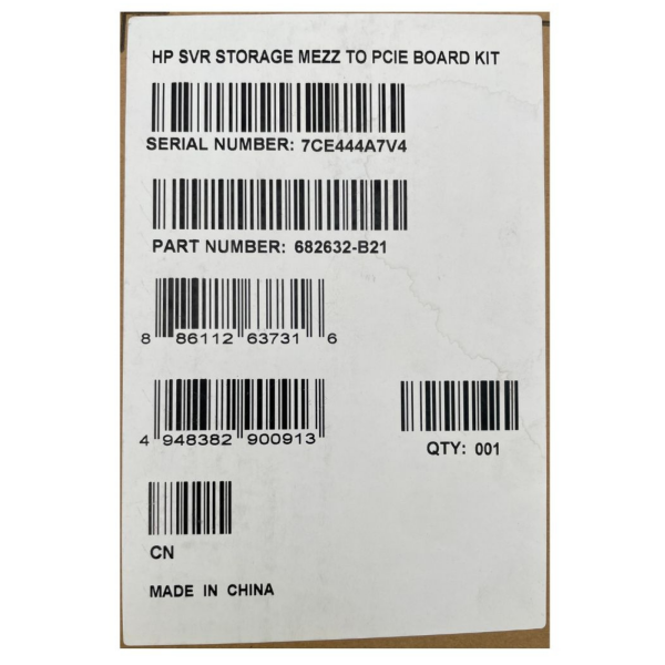 HPE SL454x SRV Storage Mezz to PCIE Board Kit - 682632-B21 - Neu/OVP