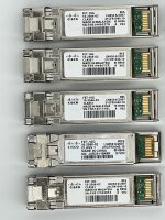 Cisco FET-10G SFP+ 10GbE Transceiver Modul, Multi-Mode, LC/PC Set - 10 Stück