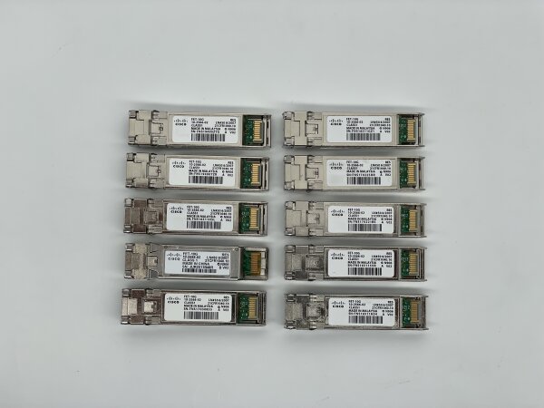 Cisco FET-10G SFP+ 10GbE Transceiver Modul, Multi-Mode, LC/PC Set - 20 Stück