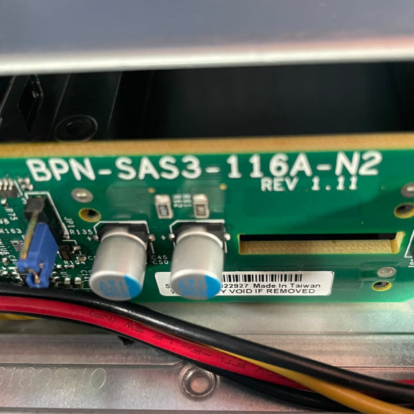 Supermicro CSE-116 + BPN-SAS3-116A-N2 Rev. 1.11 + 2x PWS-706P-1R + X11DDW-NT