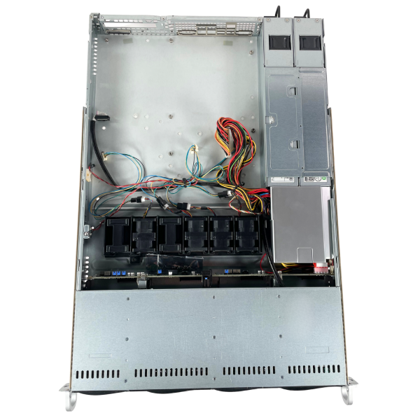 Supermicro CSE-815 1U Server 2x500W PSU 4x3.5" Bays SAS-815-TQ Ears Caddys
