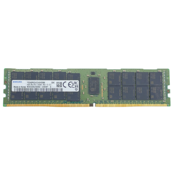 Samsung 64GB 2Rx4 DDR4 3200AA RA1 12 DC1 M393A8G40AB2-CWE RDIMM ECC RAM