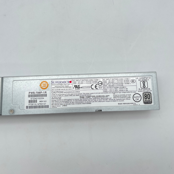Supermicro CSE-825 2U Server Chassis WIO SATA/SAS BPN-SAS3-825TQ 2xPWS-1K03A-1R