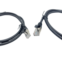 CAT6 SFTP 1M RJ45 Ethernet Kabel Schwarz Bulk Patchkabel